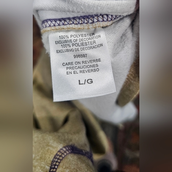 Knights Apparel Washington Huskies UW Purple Gold 1/4 Zip Thumb Hole Shirt Sz L - Picture 11 of 14